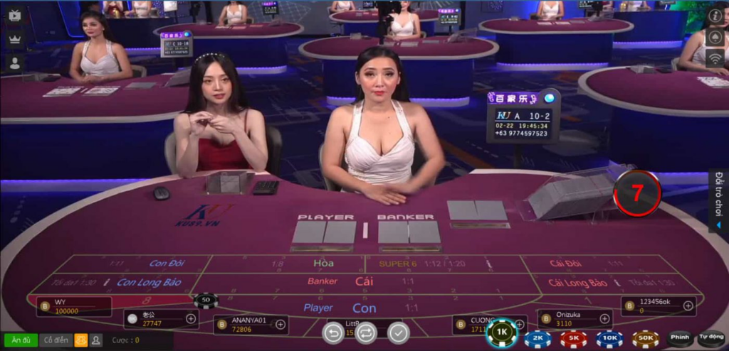 Lựa chọn bàn cược Baccarat để tham gia chơi bài nhận thưởng